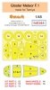 Omask 54044 Gloster Meteor F.1 mask (for Tamiya) 1/48